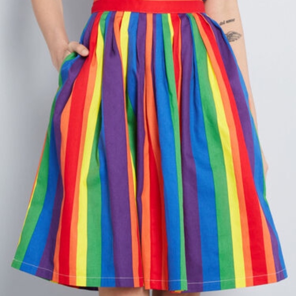 rainbow skirt circle